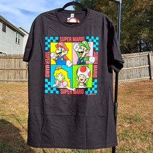 Super Mario Black Tee Shirt